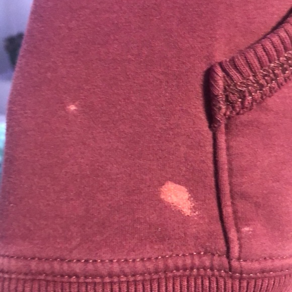 Eddie Bauer Seattle Washington size large burgundy/red zip up hoodie. - Picture 5 of 6